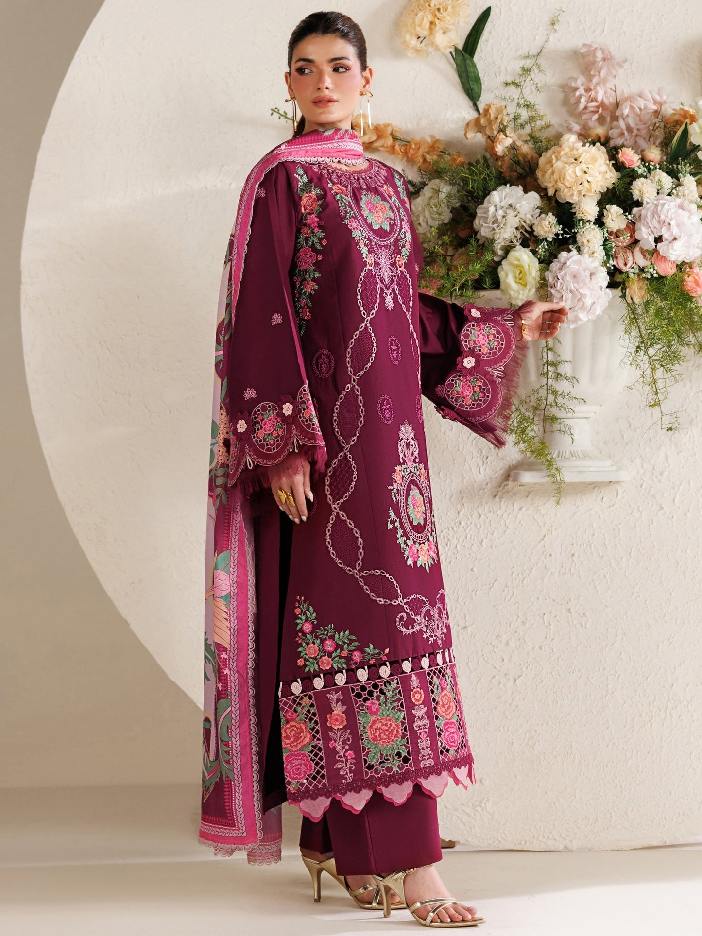 Parishay | Marbella Summer Lawn 26 | MB-03 - Luxury Dress - available at Maria Faisal in UK and USA.