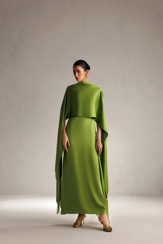 Caia | Basics 26 | Look 14 - Luxury Dress - available at Maria Faisal in UK and USA.