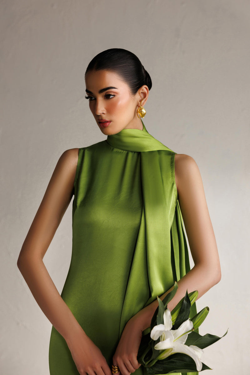 Caia | Basics 26 | Look 14 - Luxury Dress - available at Maria Faisal in UK and USA.