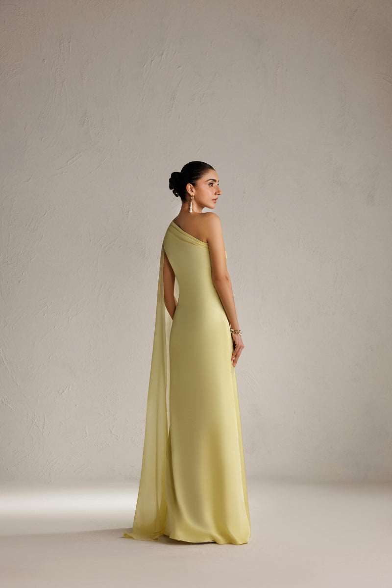 Caia | Basics 26 | Look 19 - Luxury Dress - available at Maria Faisal in UK and USA.