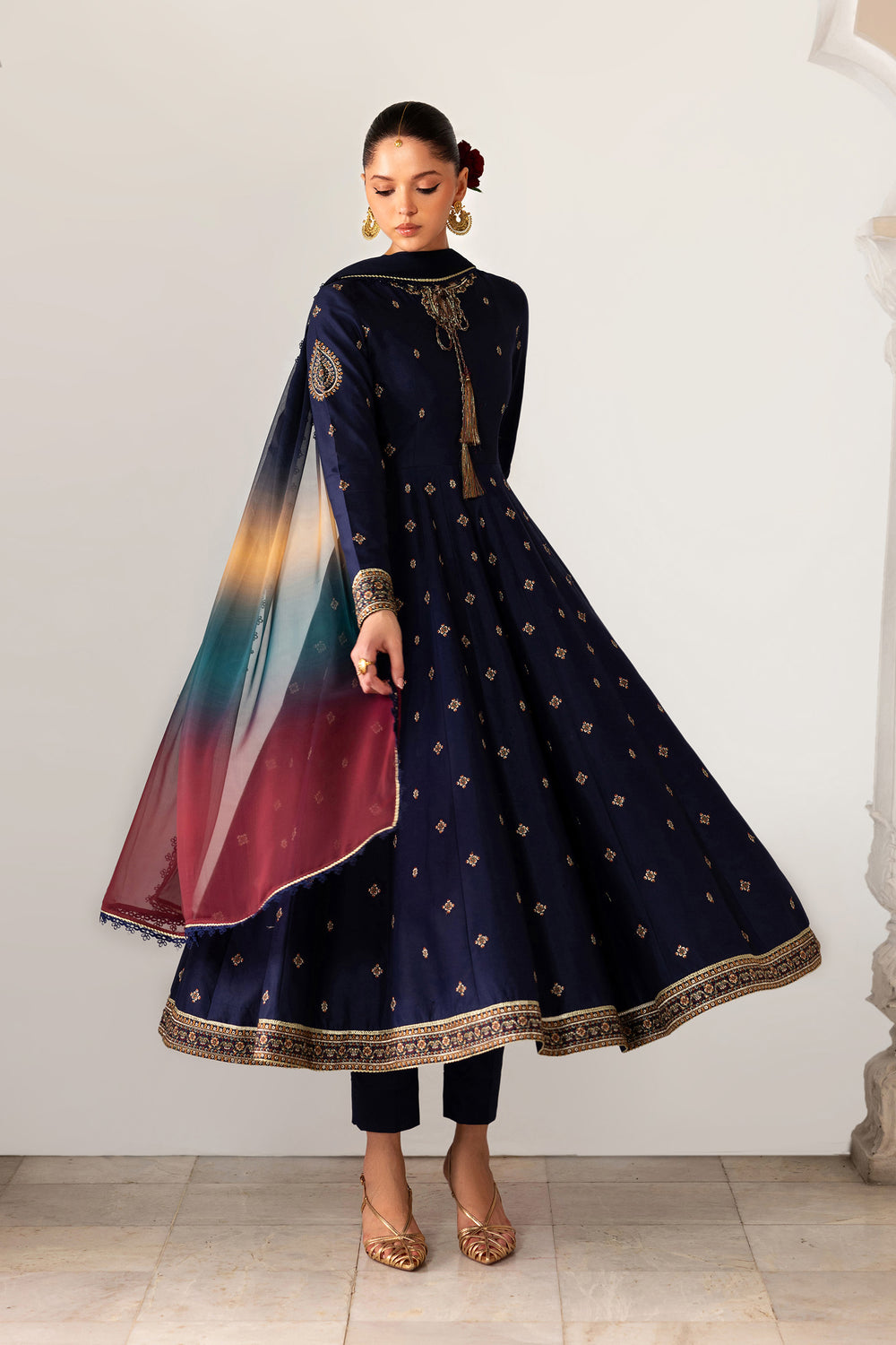 Zarif | Summer Lawn 26 | RUELLE - Luxury Dress - available at Maria Faisal in UK and USA.