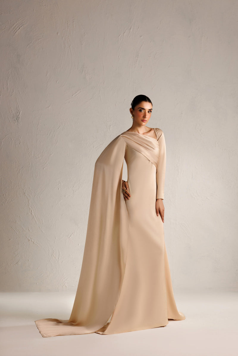 Caia | Basics 26 | Look 27 - Luxury Dress - available at Maria Faisal in UK and USA.