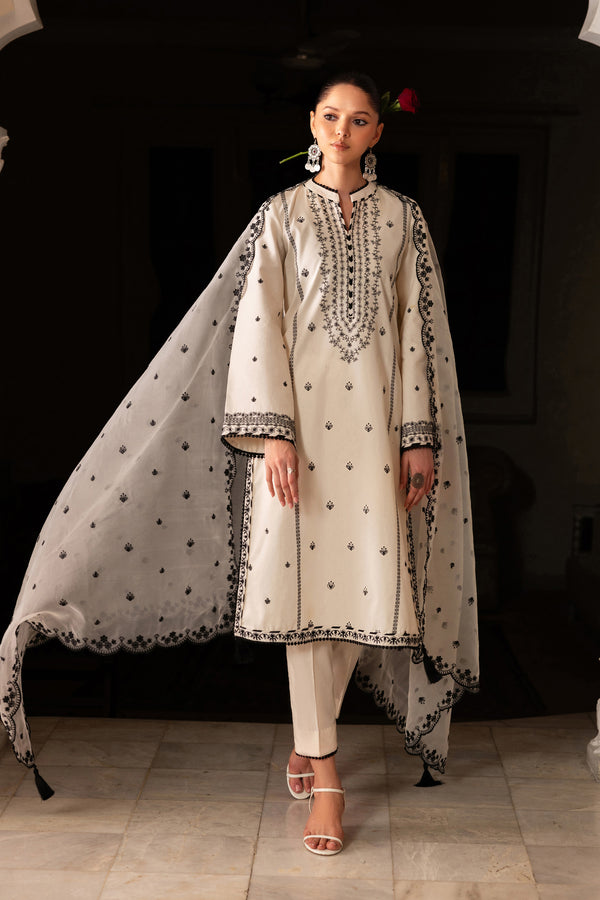 Zarif | Summer Lawn 26 | YARA - Luxury Dress - available at Maria Faisal in UK and USA.