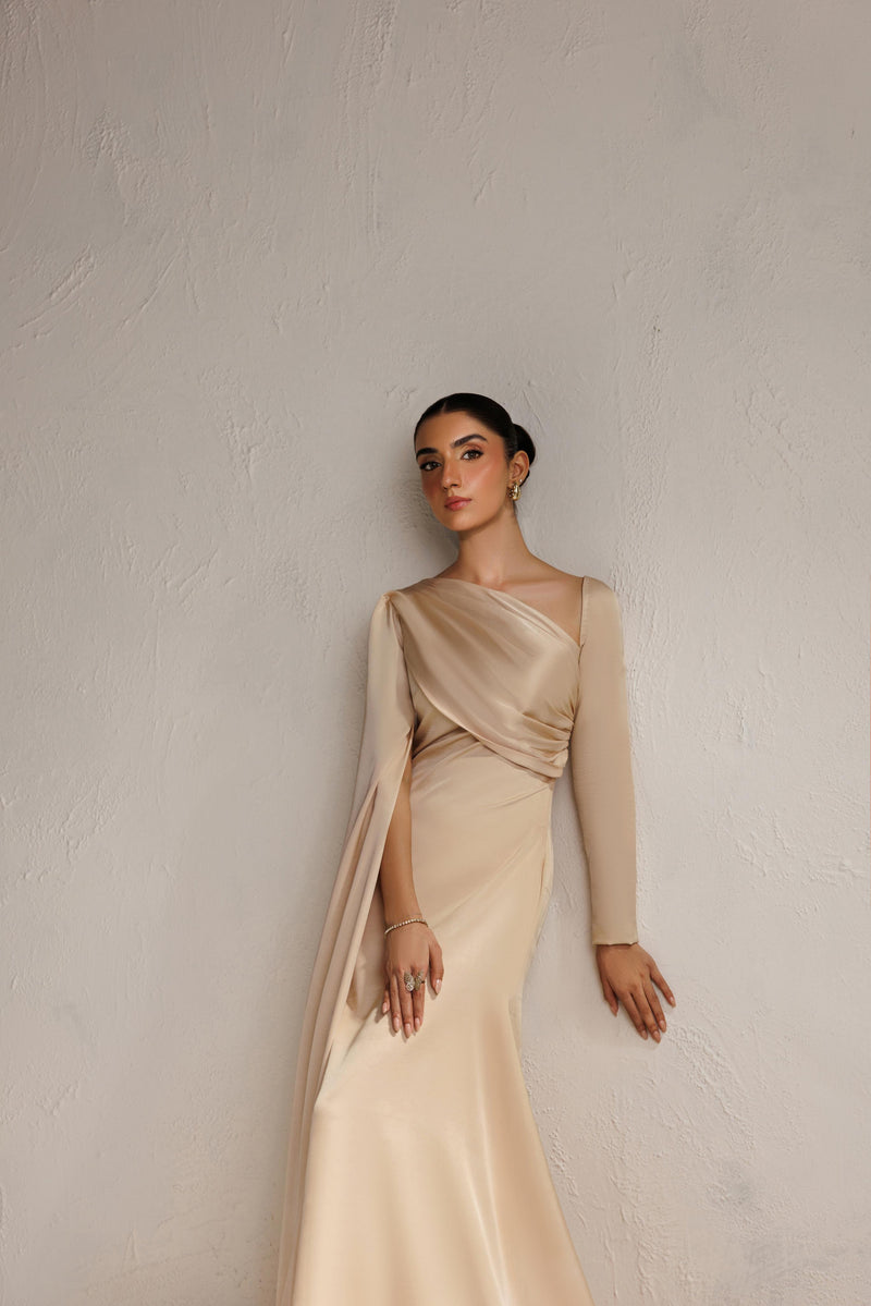 Caia | Basics 26 | Look 27 - Luxury Dress - available at Maria Faisal in UK and USA.