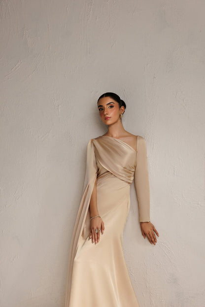 Caia | Basics 26 | Look 27 - Luxury Dress - available at Maria Faisal in UK and USA.