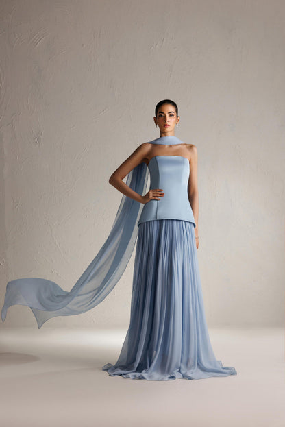 Caia | Basics 26 | Look 11 - Luxury Dress - available at Maria Faisal in UK and USA.