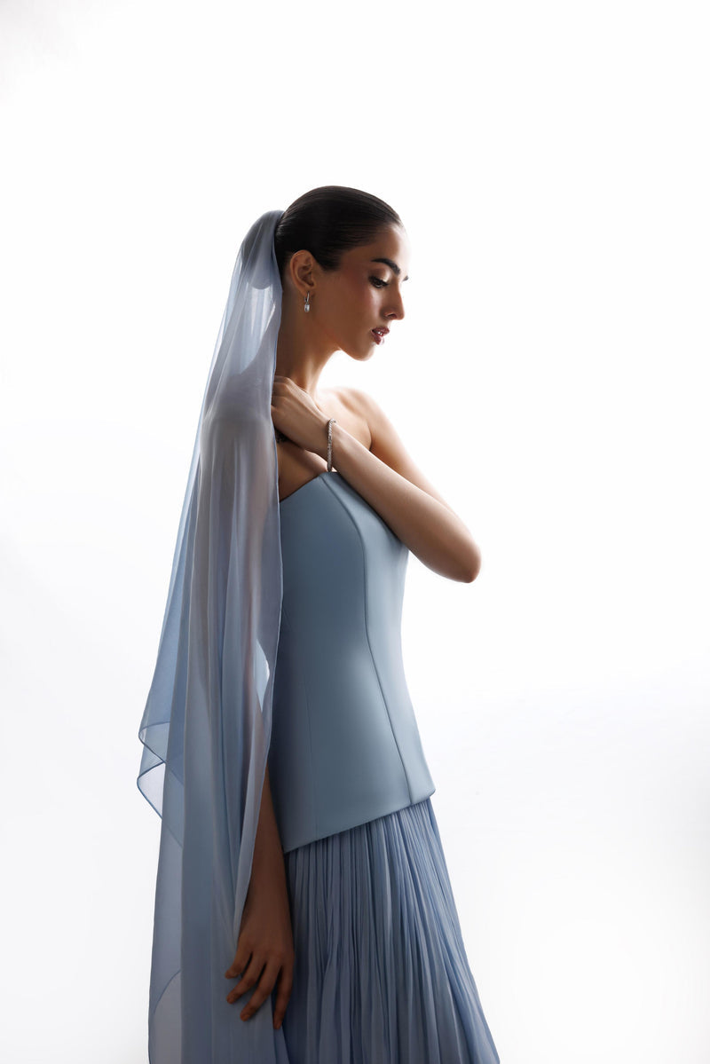 Caia | Basics 26 | Look 11 - Luxury Dress - available at Maria Faisal in UK and USA.