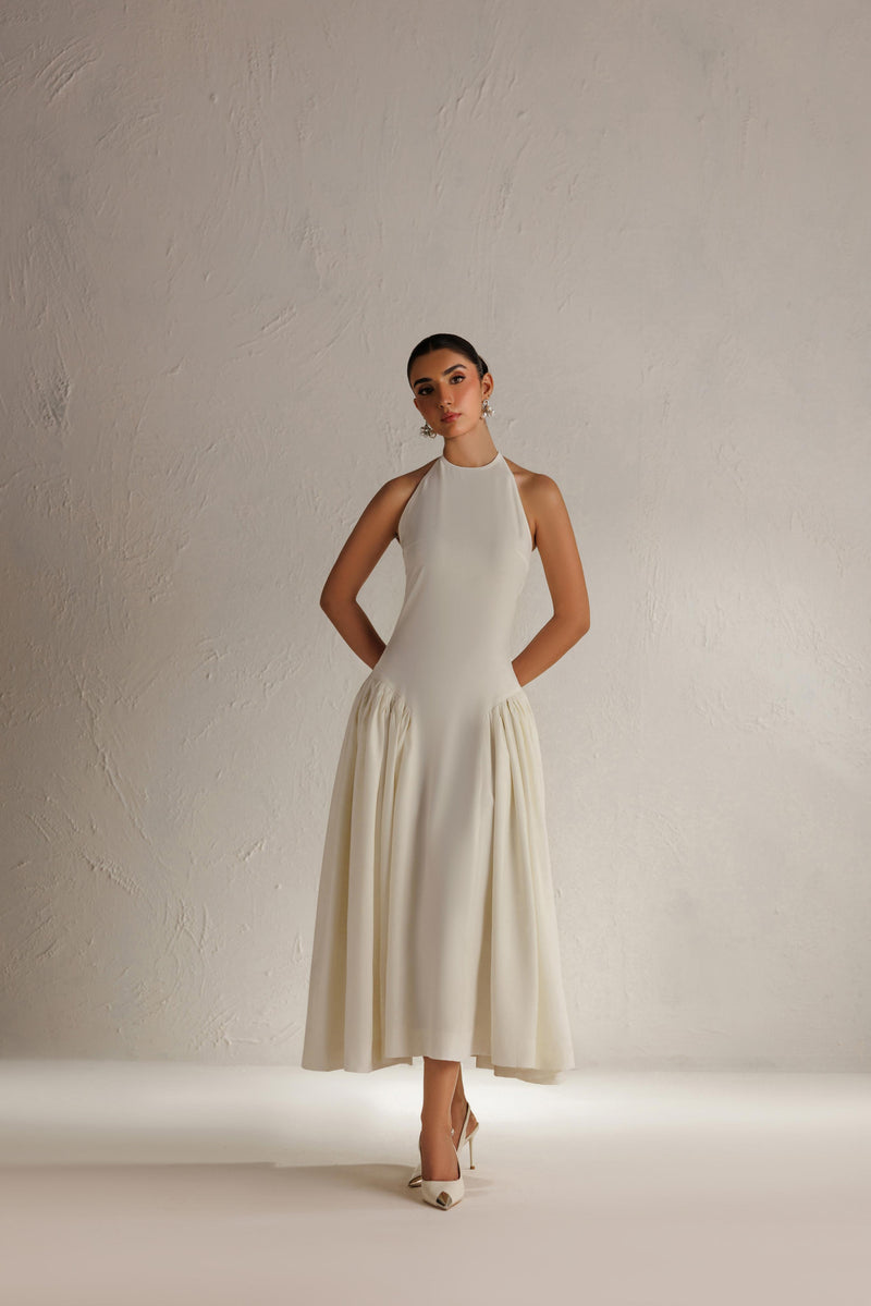 Caia | Basics 26 | Look 25 - Luxury Dress - available at Maria Faisal in UK and USA.