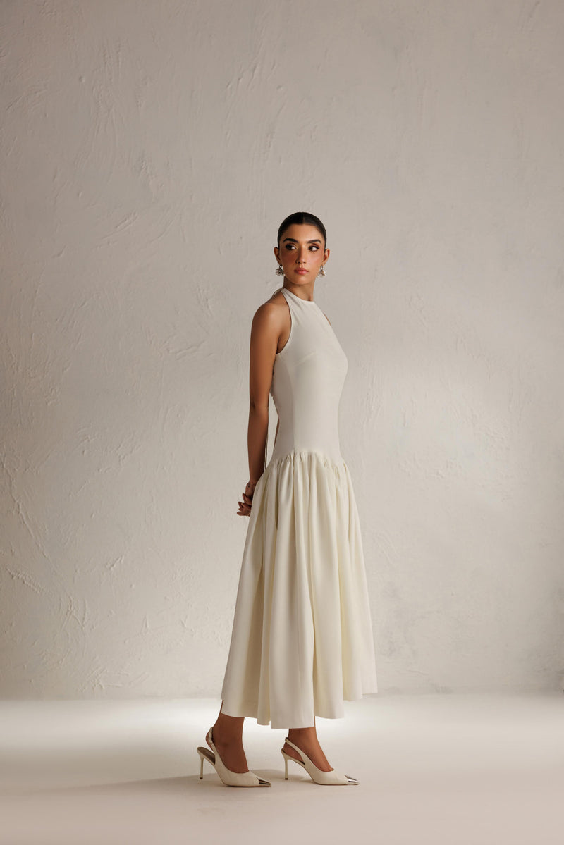 Caia | Basics 26 | Look 25 - Luxury Dress - available at Maria Faisal in UK and USA.