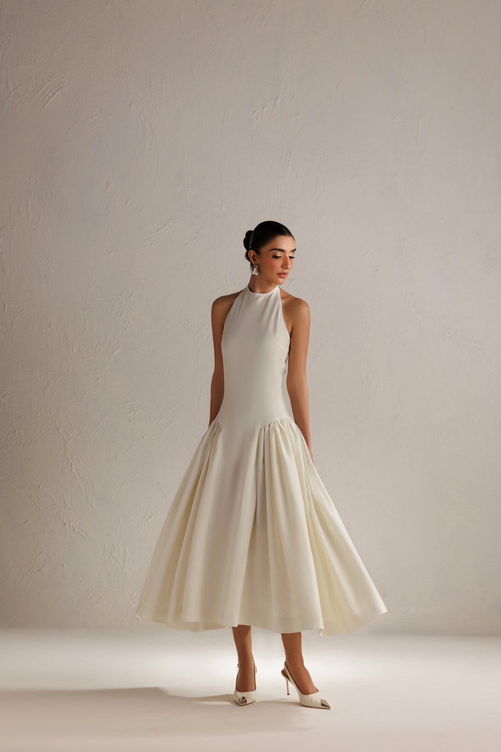 Caia | Basics 26 | Look 25 - Luxury Dress - available at Maria Faisal in UK and USA.