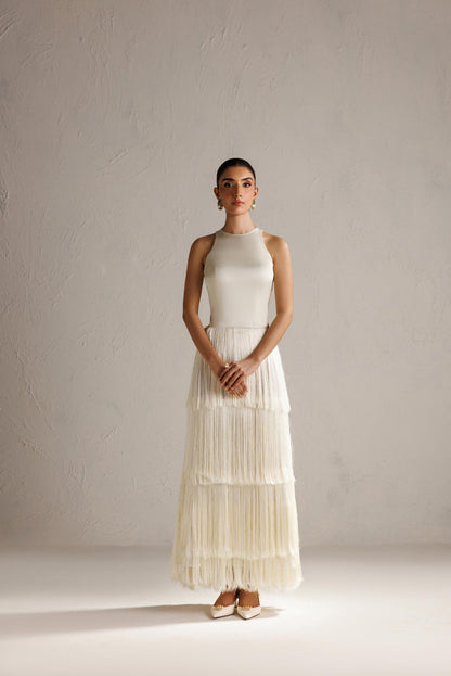 Caia | Basics 26 | Look 23 - Luxury Dress - available at Maria Faisal in UK and USA.
