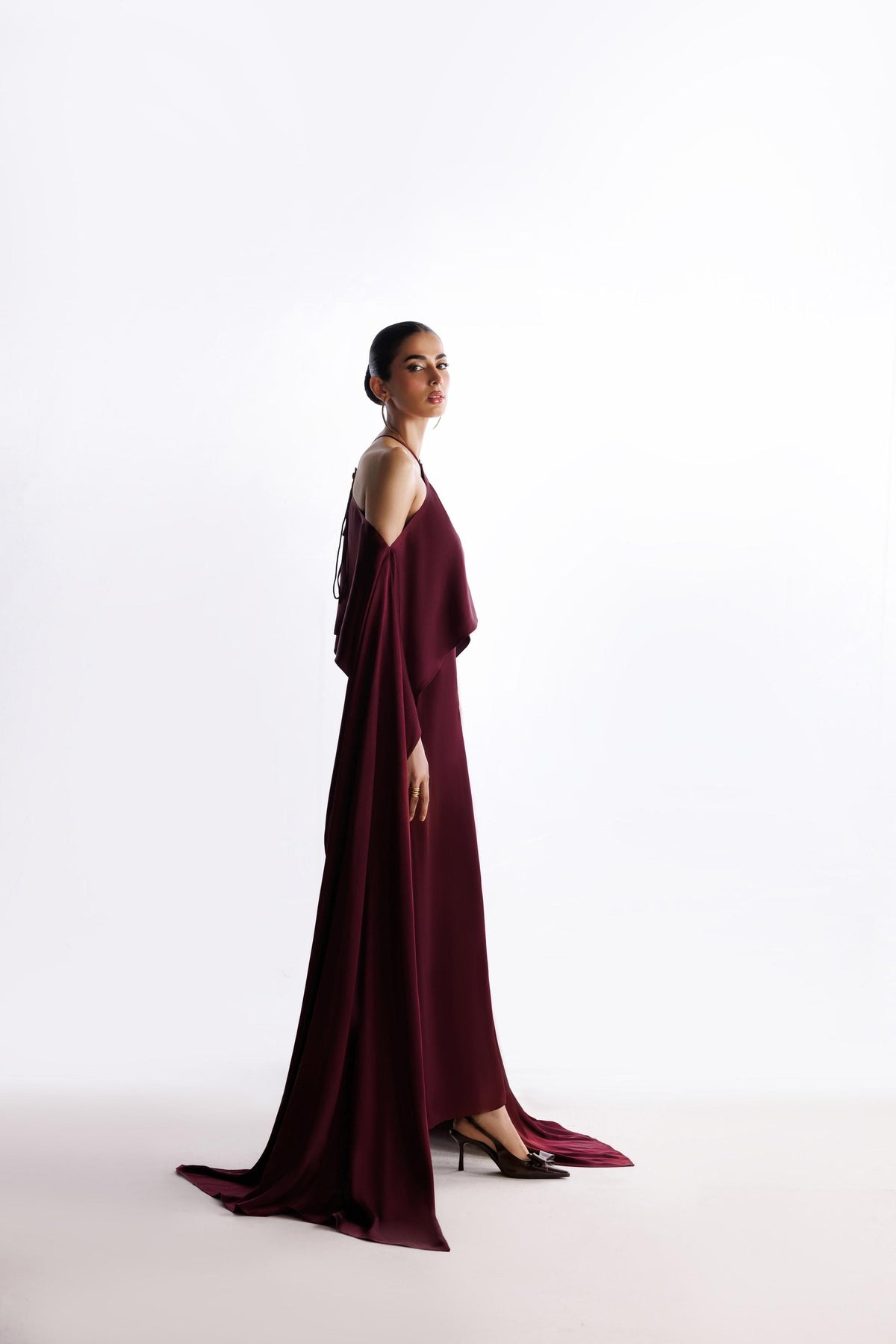 Caia | Basics 26 | Look 18 - Luxury Dress - available at Maria Faisal in UK and USA.