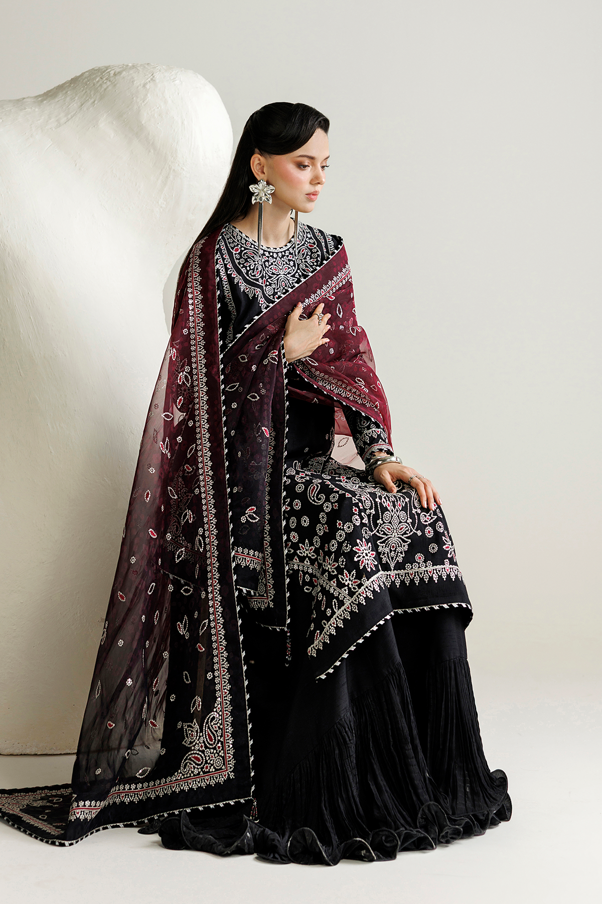 Jazmin | Mirelle Luxury Formals 26 | UR-7091 - Formal Dress - available at Maria Faisal in UK and USA.