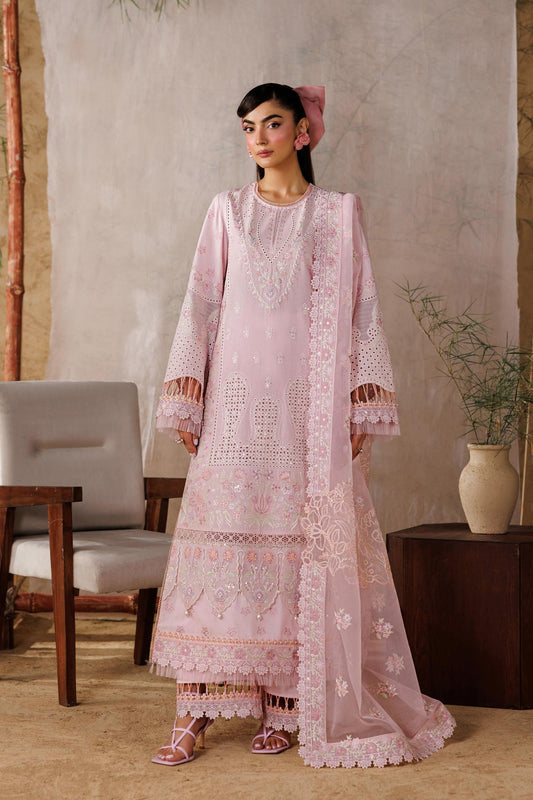 Akbar Aslam | Elea Lawn 26 | Porcelain - Luxury Dress - available at Maria Faisal in UK and USA.