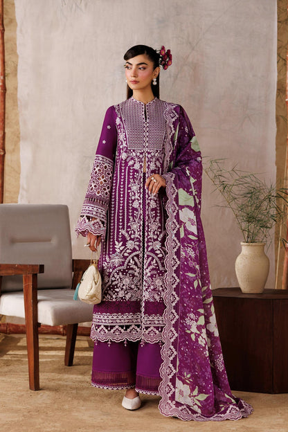 Akbar Aslam | Elea Lawn 26 | Tenebris - Luxury Dress - available at Maria Faisal in UK and USA.