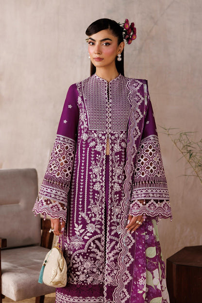 Akbar Aslam | Elea Lawn 26 | Tenebris - Luxury Dress - available at Maria Faisal in UK and USA.