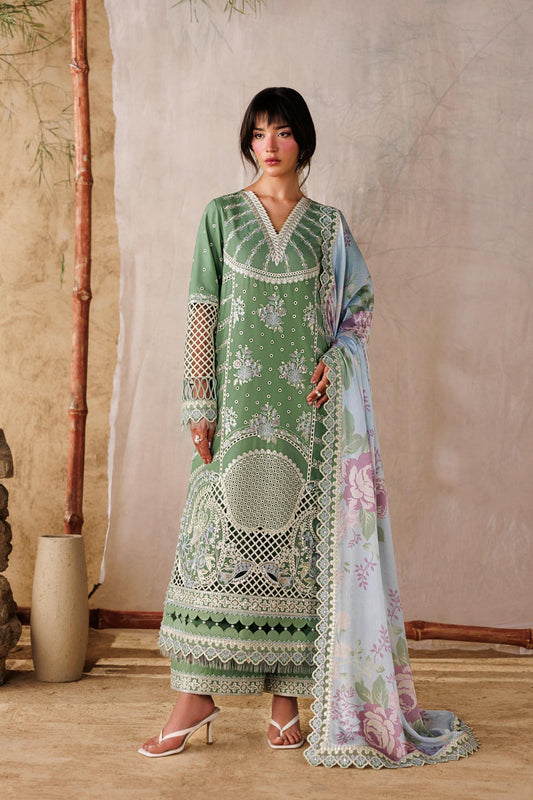 Akbar Aslam | Elea Lawn 26 | Caldera - Luxury Dress - available at Maria Faisal in UK and USA.