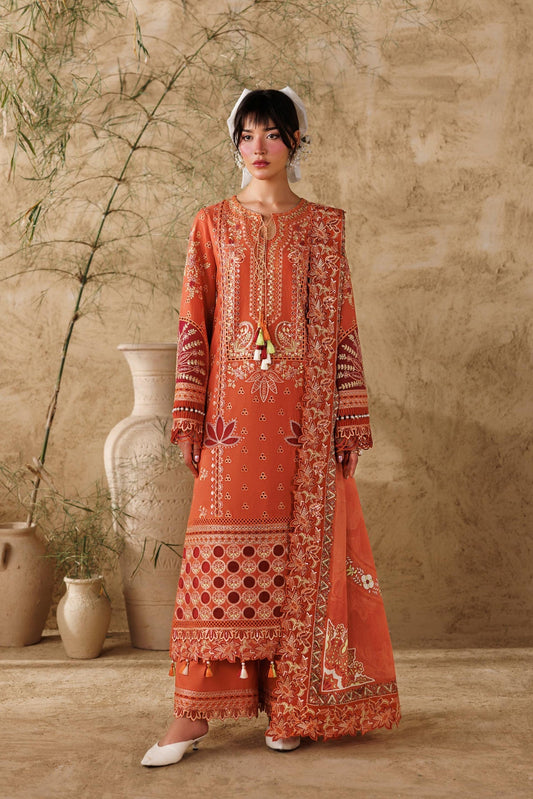 Akbar Aslam | Elea Lawn 26 | Alpine - Luxury Dress - available at Maria Faisal in UK and USA.
