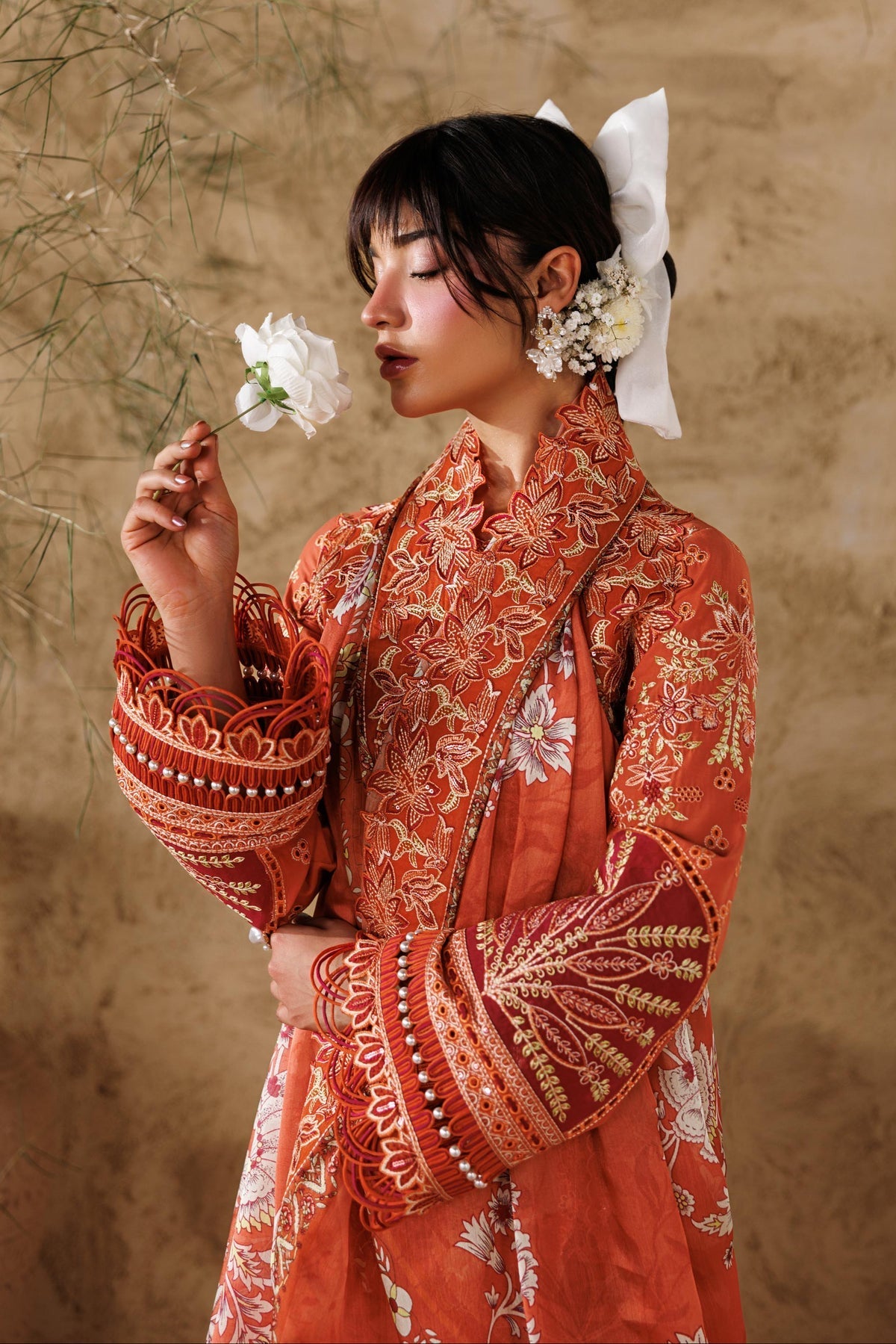 Akbar Aslam | Elea Lawn 26 | Alpine - Luxury Dress - available at Maria Faisal in UK and USA.