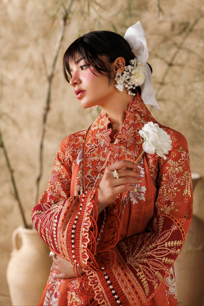 Akbar Aslam | Elea Lawn 26 | Alpine - Luxury Dress - available at Maria Faisal in UK and USA.