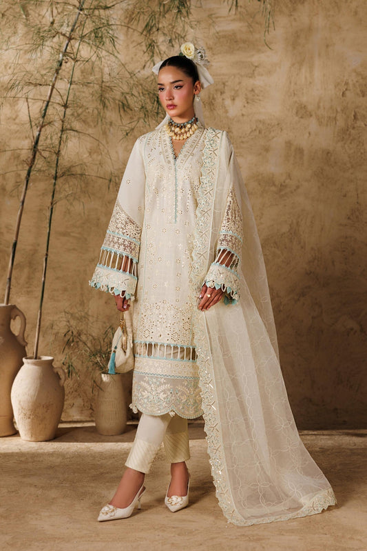 Akbar Aslam | Elea Lawn 26 | Sylvan - Luxury Dress - available at Maria Faisal in UK and USA.