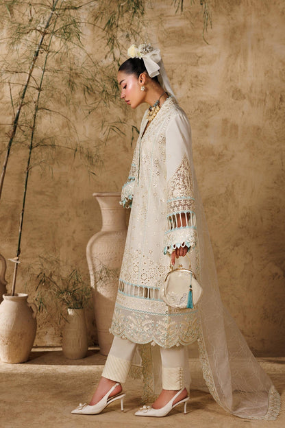 Akbar Aslam | Elea Lawn 26 | Sylvan - Luxury Dress - available at Maria Faisal in UK and USA.