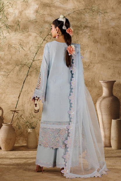 Akbar Aslam | Elea Lawn 26 | Saffron - Luxury Dress - available at Maria Faisal in UK and USA.