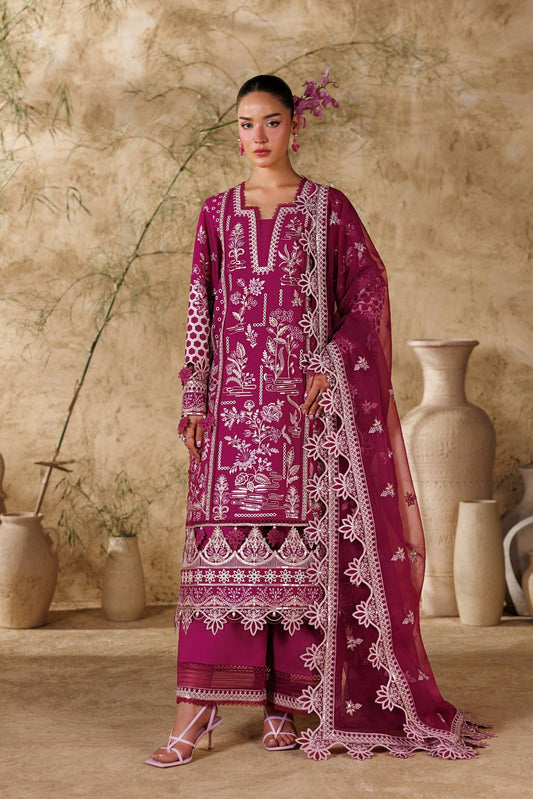 Akbar Aslam | Elea Lawn 26 | Poise - Luxury Dress - available at Maria Faisal in UK and USA.