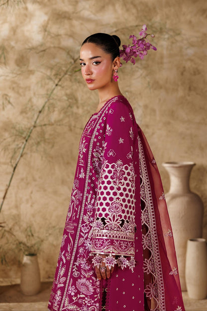Akbar Aslam | Elea Lawn 26 | Poise - Luxury Dress - available at Maria Faisal in UK and USA.