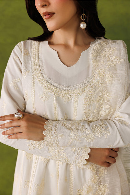Emaan Adeel | Elevated Essentials 26 | IVORY EDIT - Luxury Dress - available at Maria Faisal in UK and USA.