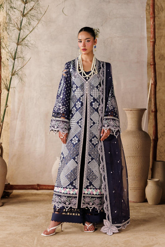 Akbar Aslam | Elea Lawn 26 | Veloure - Luxury Dress - available at Maria Faisal in UK and USA.