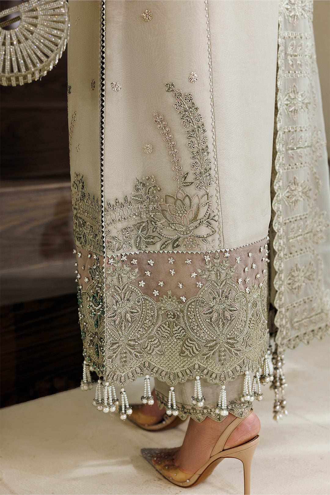 Alizeh | Aymal Luxury Bamber Chiffon | AF-BHM-4074-Navya - Formal Dress - available at Maria Faisal in UK and USA.