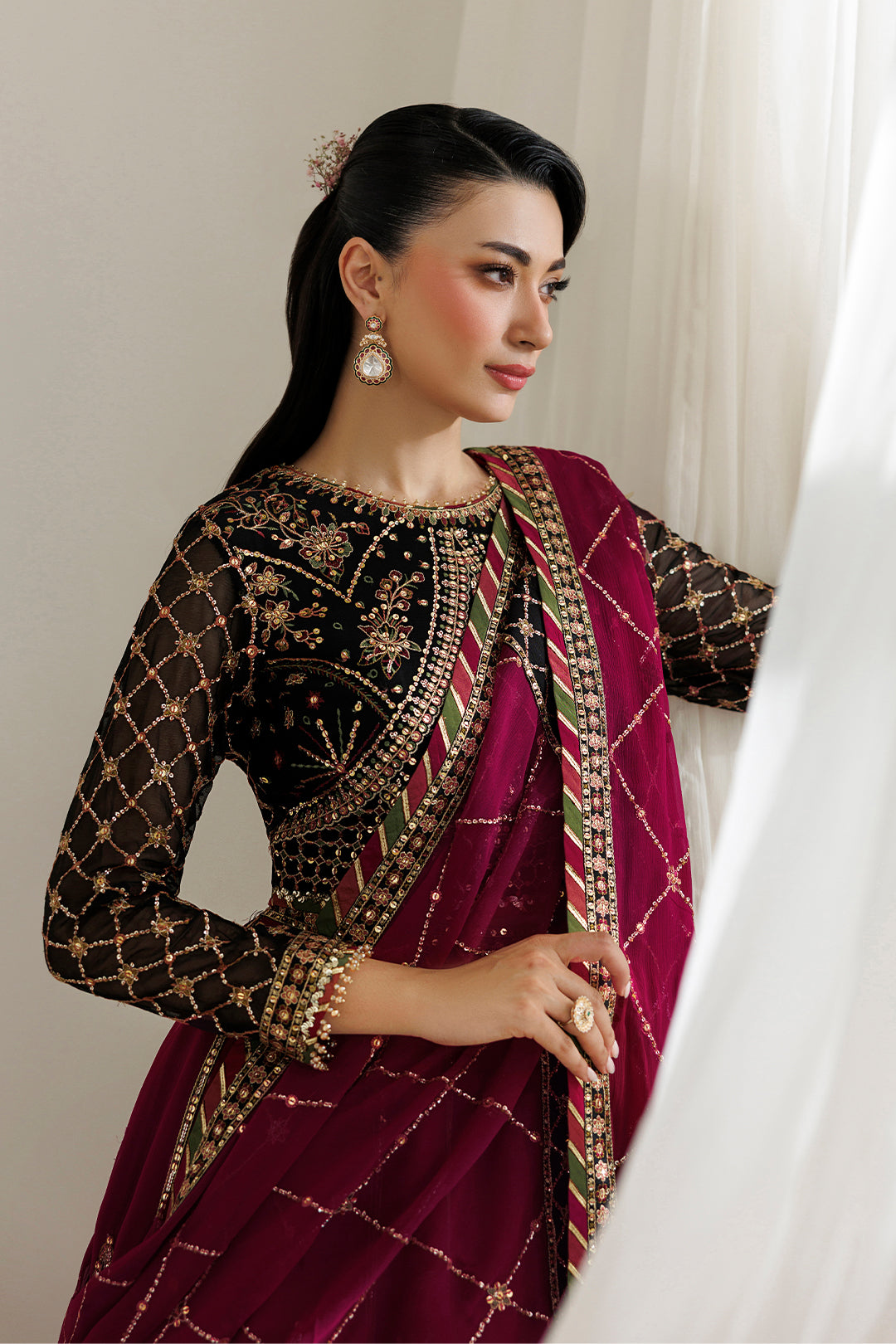 Alizeh | La Ruhe Formals | AF-CH-2265-Nevra - Formal Dress - available at Maria Faisal in UK and USA.
