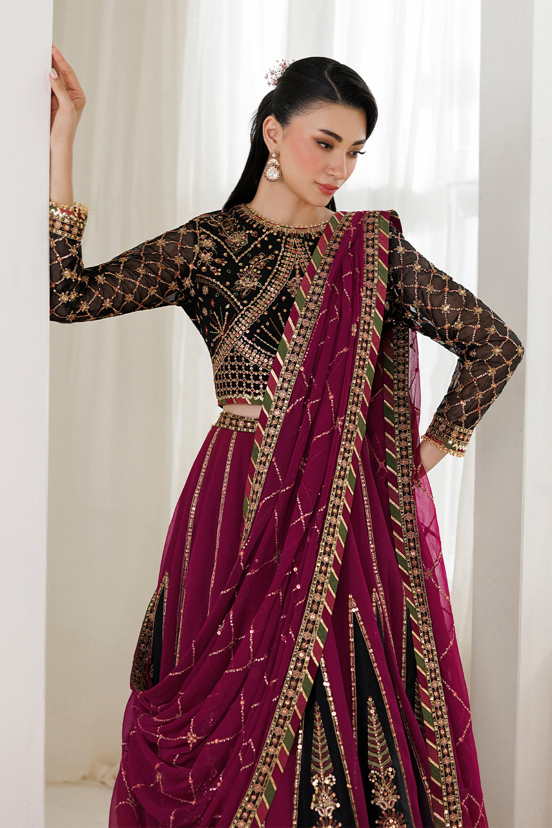 Alizeh | La Ruhe Formals | AF-CH-2265-Nevra - Formal Dress - available at Maria Faisal in UK and USA.