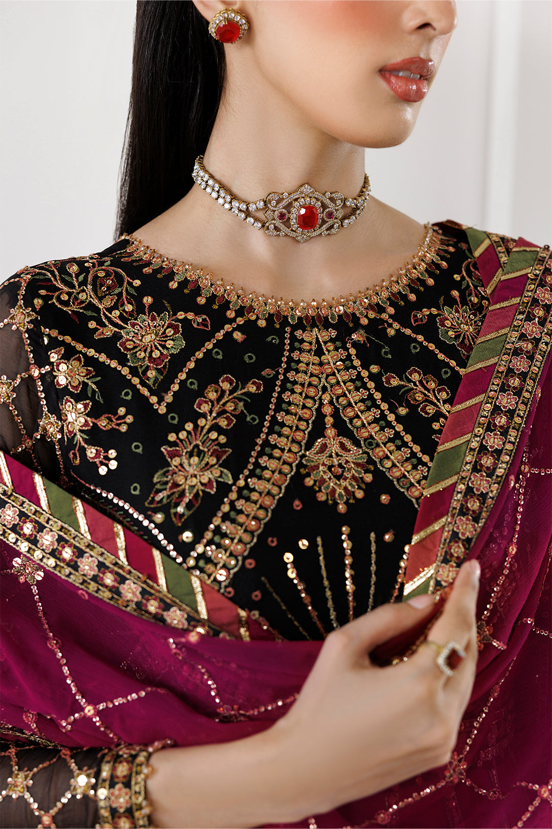 Alizeh | La Ruhe Formals | AF-CH-2265-Nevra - Formal Dress - available at Maria Faisal in UK and USA.