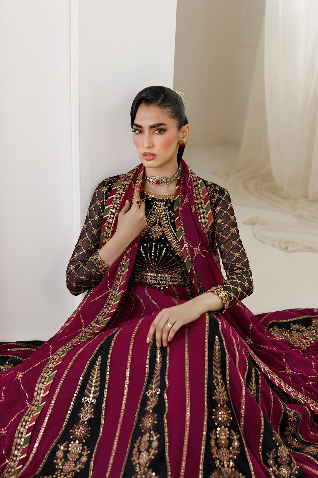 Alizeh | La Ruhe Formals | AF-CH-2265-Nevra - Formal Dress - available at Maria Faisal in UK and USA.