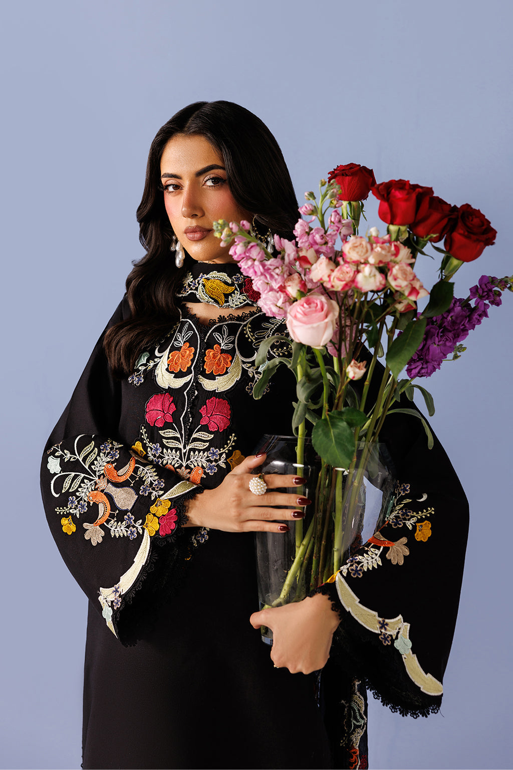 Emaan Adeel | Elevated Essentials 26 | LURELLE - Luxury Dress - available at Maria Faisal in UK and USA.