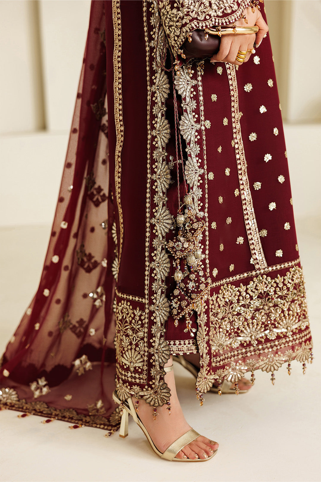 Alizeh | Aymal Luxury Bamber Chiffon | AF-BHM-4071-Lira - Formal Dress - available at Maria Faisal in UK and USA.