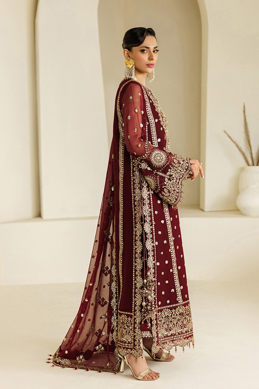 Alizeh | Aymal Luxury Bamber Chiffon | AF-BHM-4071-Lira - Formal Dress - available at Maria Faisal in UK and USA.