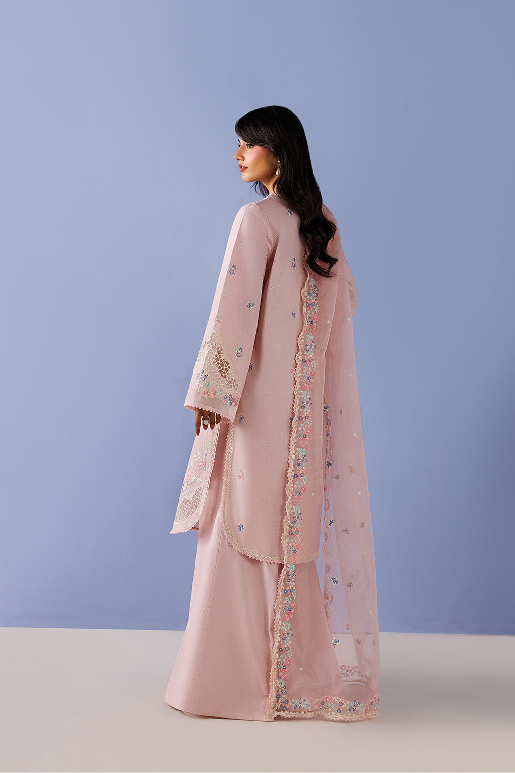 Emaan Adeel | Elevated Essentials 26 | EVORA - Luxury Dress - available at Maria Faisal in UK and USA.