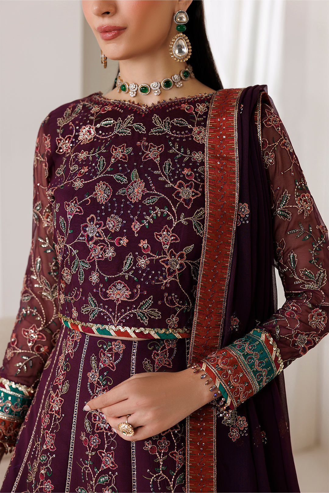 Alizeh | La Ruhe Formals | AF-CH-2267-Dawn - Formal Dress - available at Maria Faisal in UK and USA.
