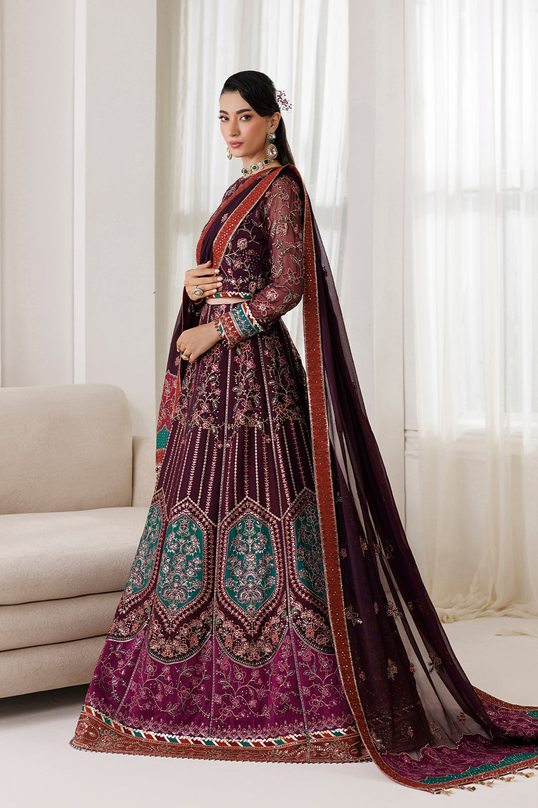 Alizeh | La Ruhe Formals | AF-CH-2267-Dawn - Formal Dress - available at Maria Faisal in UK and USA.