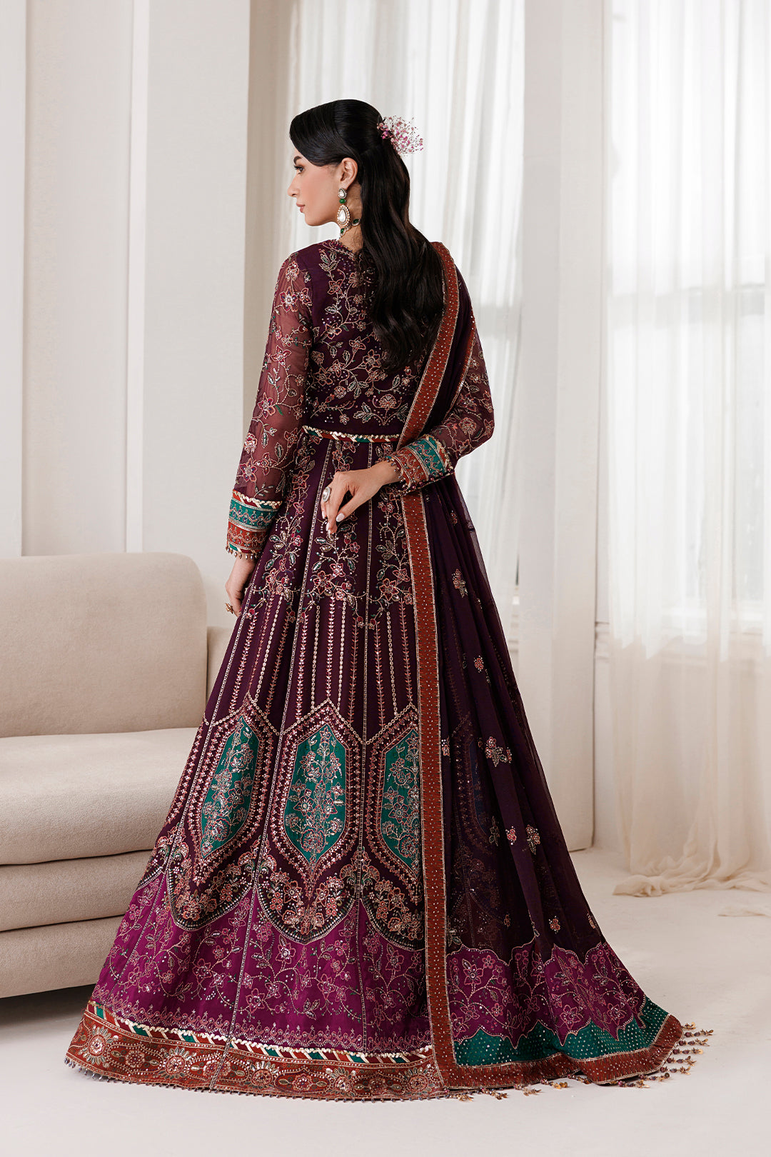 Alizeh | La Ruhe Formals | AF-CH-2267-Dawn - Formal Dress - available at Maria Faisal in UK and USA.