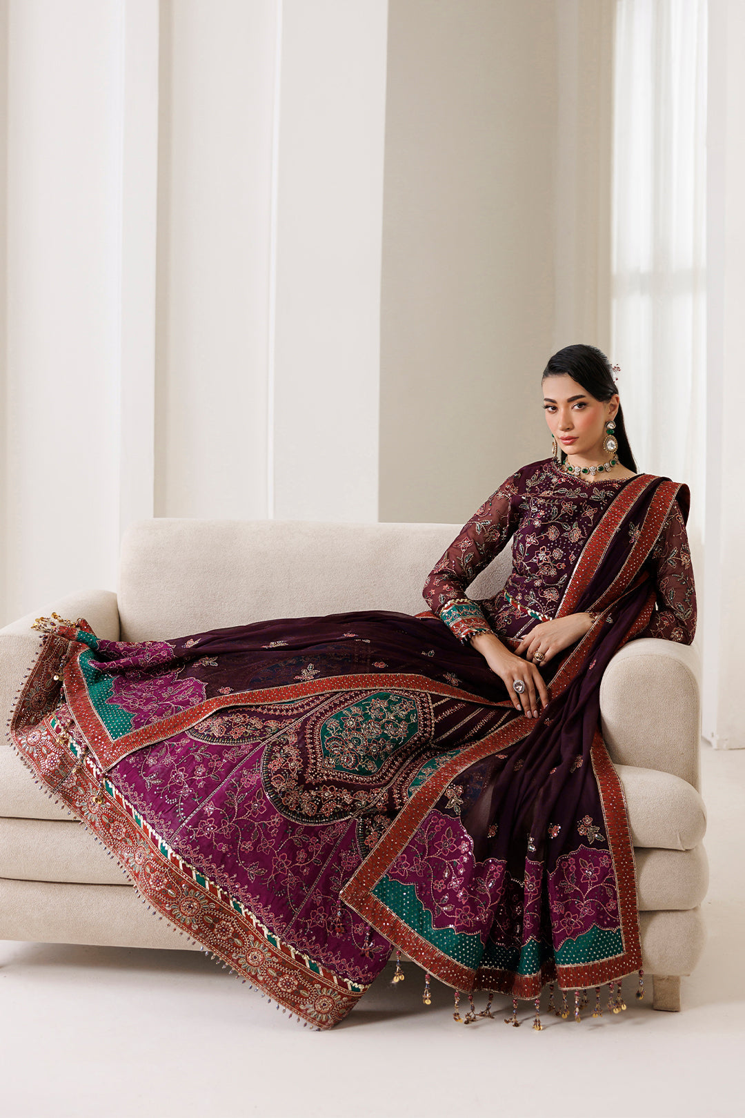 Alizeh | La Ruhe Formals | AF-CH-2267-Dawn - Formal Dress - available at Maria Faisal in UK and USA.