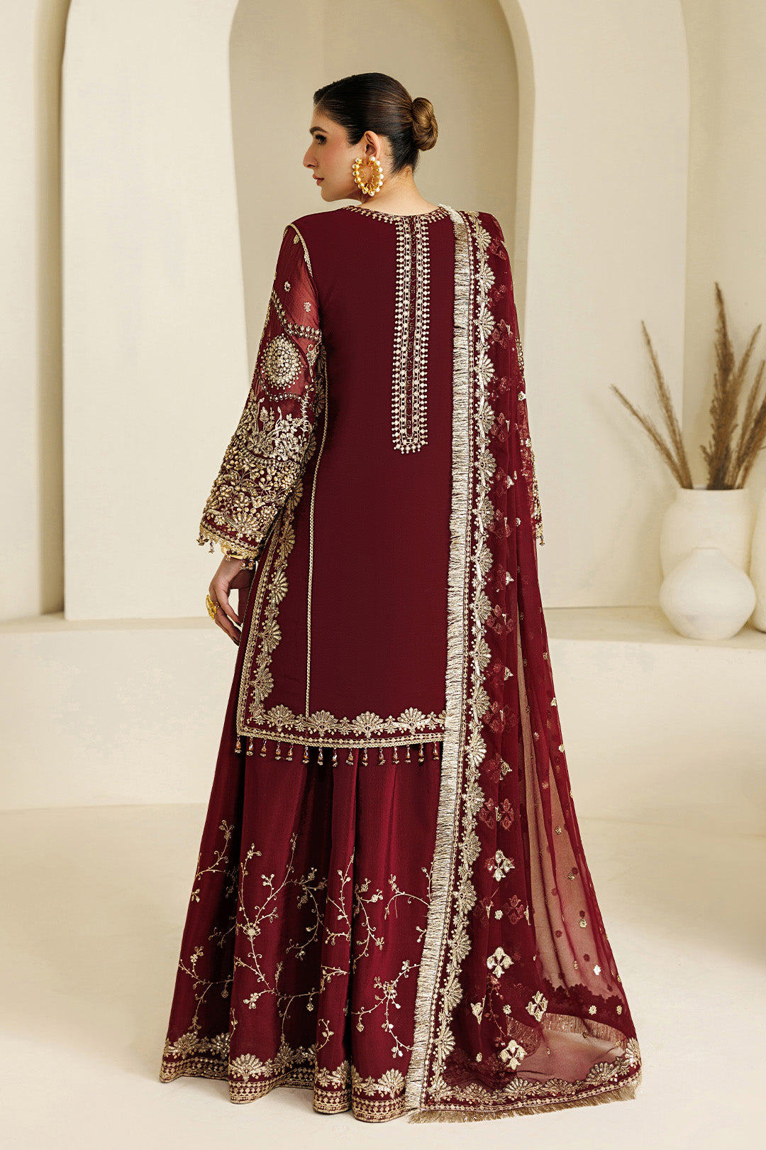Alizeh | Aymal Luxury Bamber Chiffon | AF-BHM-4071-Lira - Formal Dress - available at Maria Faisal in UK and USA.