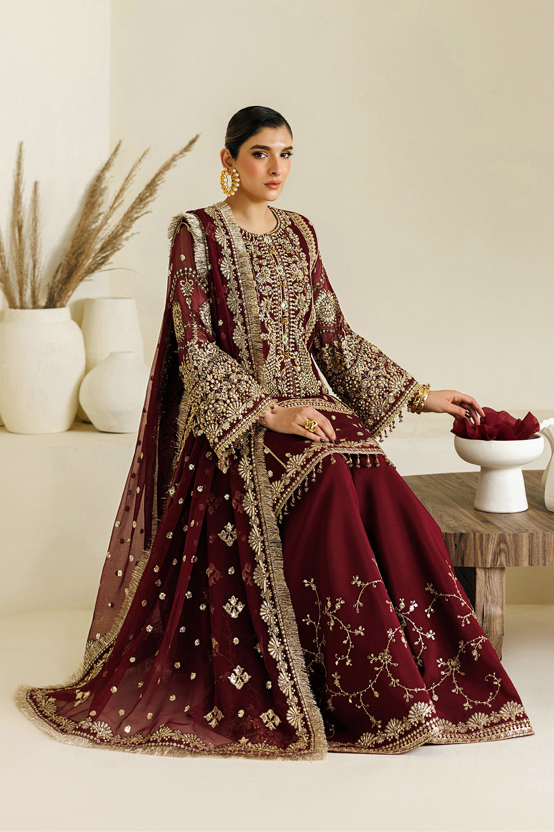 Alizeh | Aymal Luxury Bamber Chiffon | AF-BHM-4071-Lira - Formal Dress - available at Maria Faisal in UK and USA.