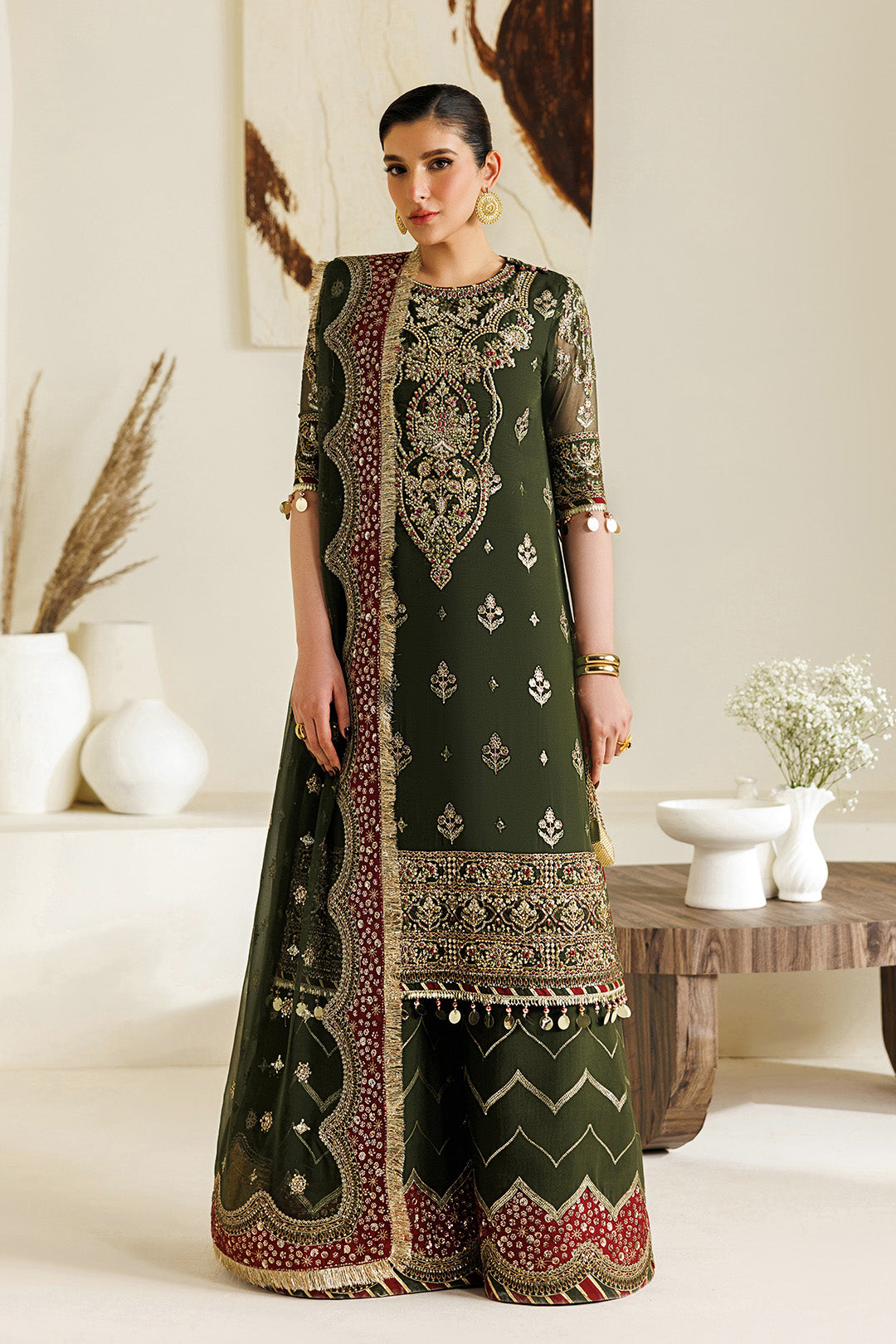 Alizeh | Aymal Luxury Bamber Chiffon | AF-BHM-4075-Hyan - Formal Dress - available at Maria Faisal in UK and USA.