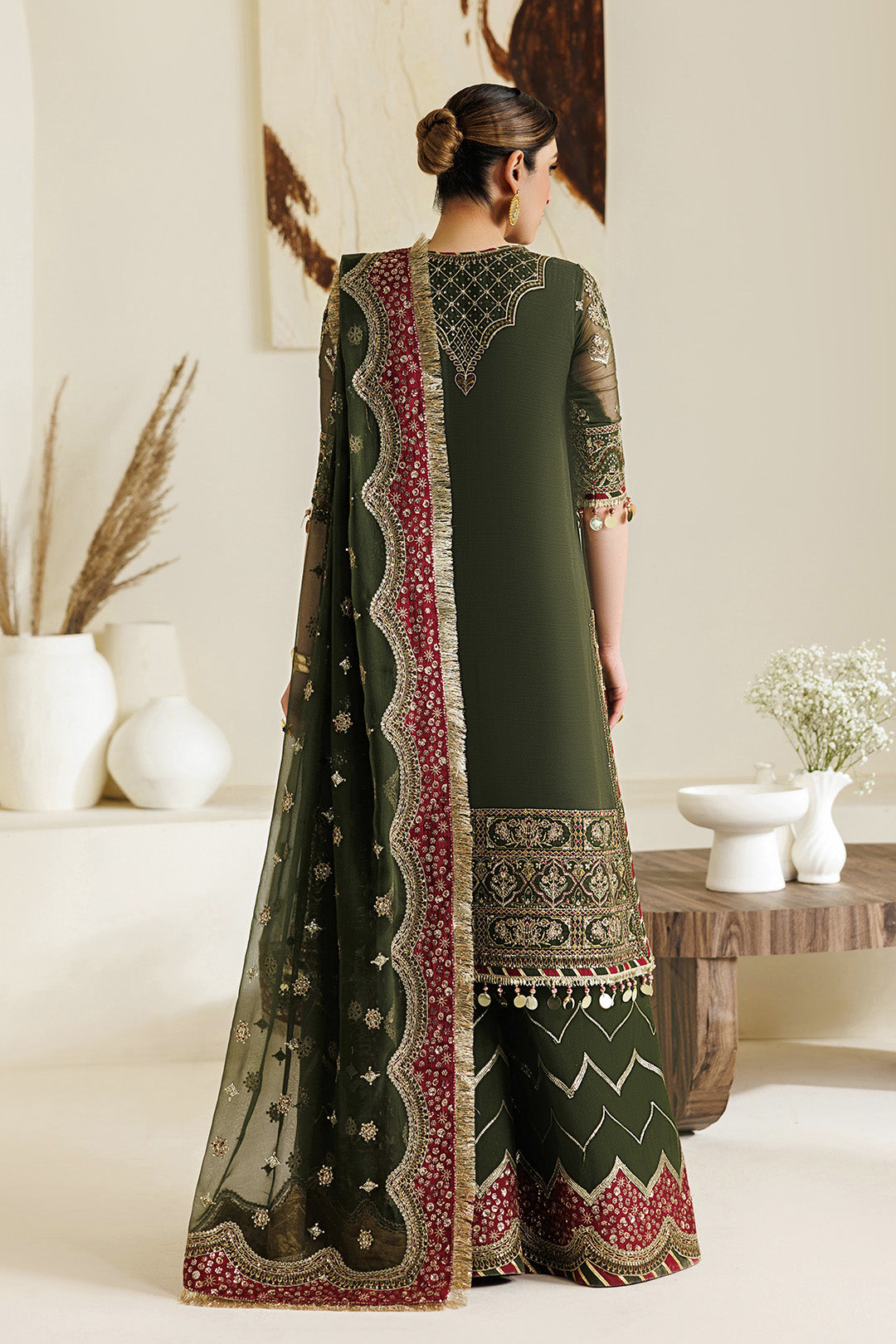 Alizeh | Aymal Luxury Bamber Chiffon | AF-BHM-4075-Hyan - Formal Dress - available at Maria Faisal in UK and USA.