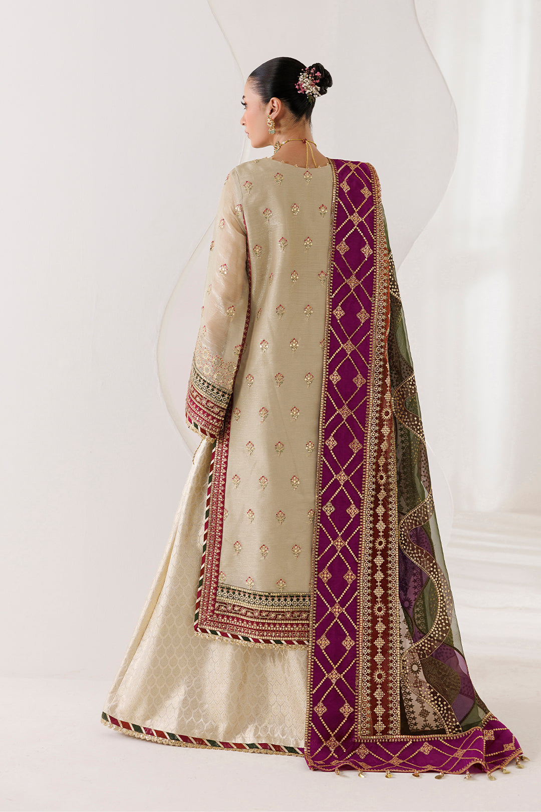 Alizeh | La Ruhe Formals | AF-CH-2264-Cew - Formal Dress - available at Maria Faisal in UK and USA.