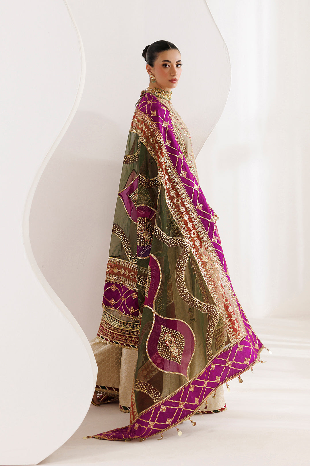 Alizeh | La Ruhe Formals | AF-CH-2264-Cew - Formal Dress - available at Maria Faisal in UK and USA.